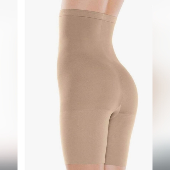 NWOT Spanx Assets High Waist Mid Thigh Shaper Nude - Picture 2 of 4